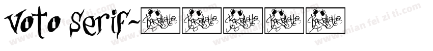 Voto Serif字体转换